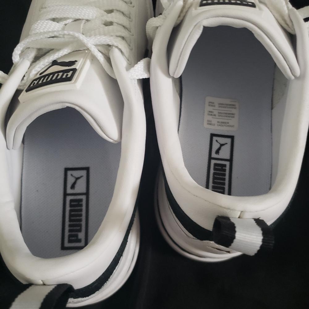Mayze Puma Women's White and Black Platform Sneakers 7 New - Picture 12 of 13